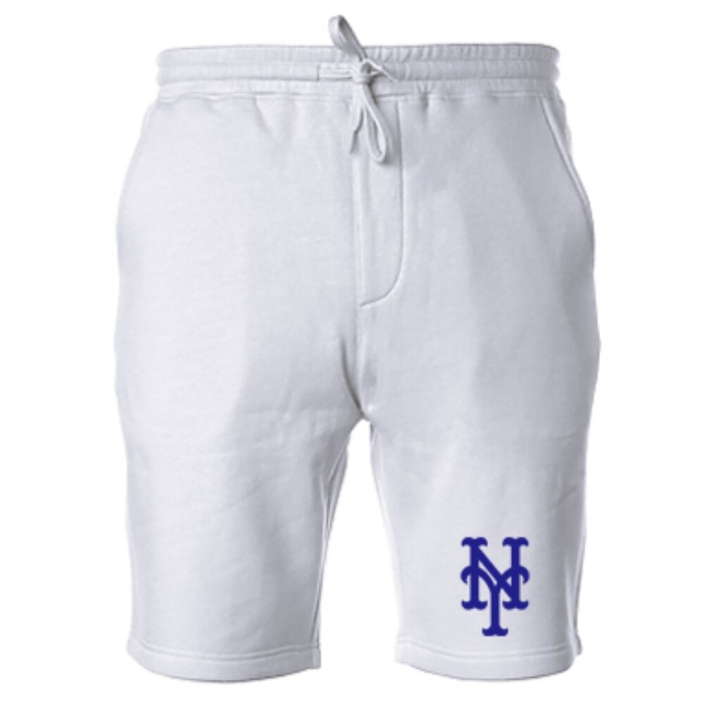 NEW York Mets Color Pop Fleece Sweat Shorts Pants WHITE